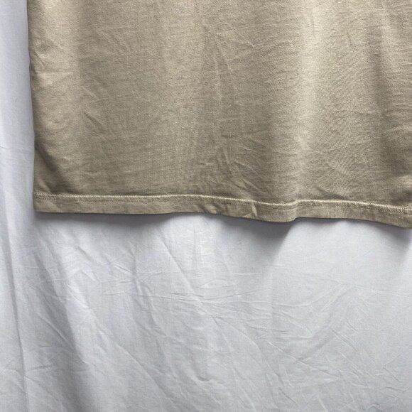 H&M Relaxed Fit Short Sleeve T-Shirt Men Small Beige 100% Cotton Crew Neck - Picture 13 of 16